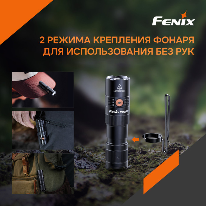Ліхтар ручний Fenix PD25R (Відкрита упаковка / ремонт кнопки) 
