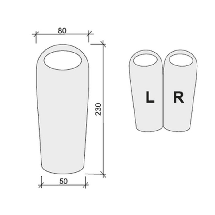 Спальний мішок Terra Incognita Siesta 300 Long l синій-сірий 