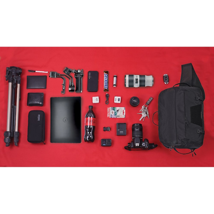 EDC Сумка Travel Extreme однолямочна DELTA black X-PAC 