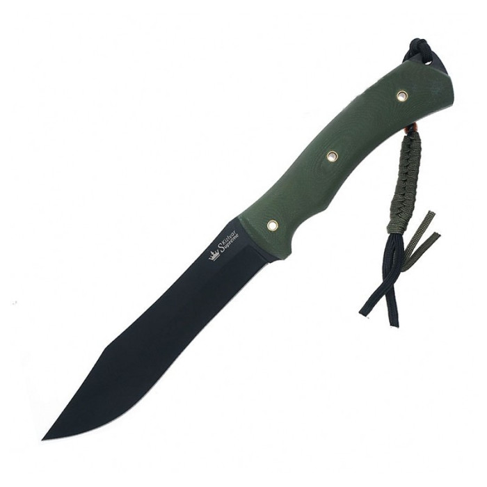 Ніж Kizlyar Supreme Safari чорний, сталь AUS8, рукоять G10 