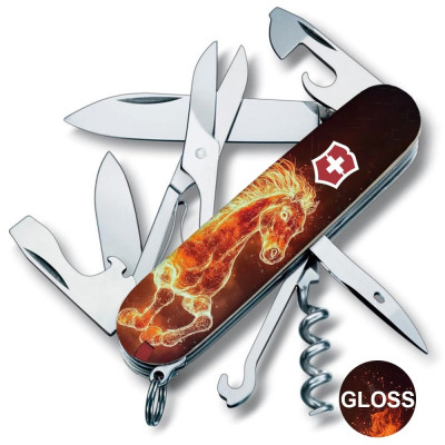 Складаний ніж Victorinox CLIMBER ZODIAC Вогняний кінь 1.3703.Z5210pk