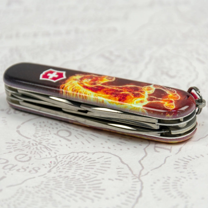 Складаний ніж Victorinox CLIMBER ZODIAC Вогняний кінь 1.3703.Z5210pk 
