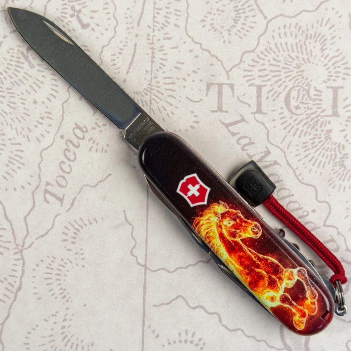Складаний ніж Victorinox CLIMBER ZODIAC Вогняний кінь 1.3703.Z5210pk 