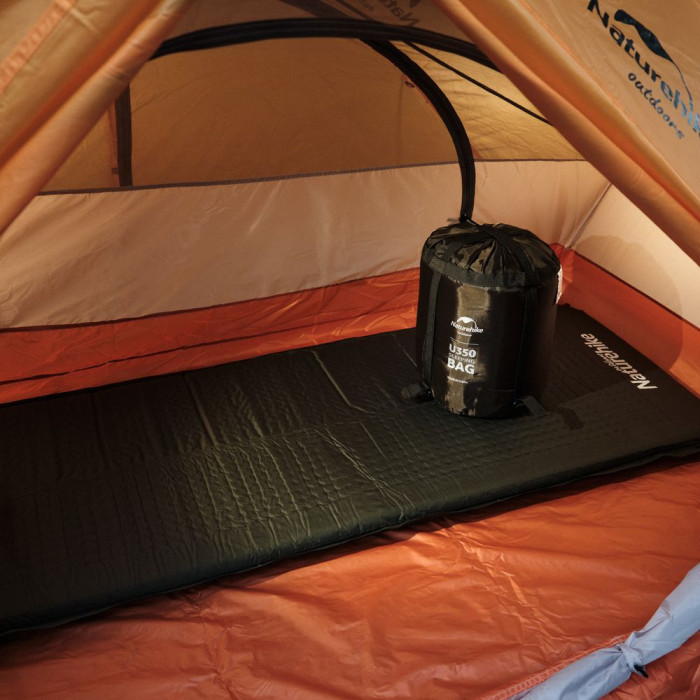 Спальник з капюшоном Naturehike U350 NH20MSD07, (1°C), правий, зелений 