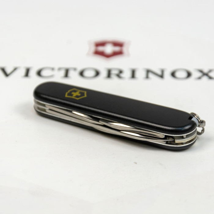 Складаний ніж Victorinox SPARTAN MAT чорний матовий лак з жовт.лого 