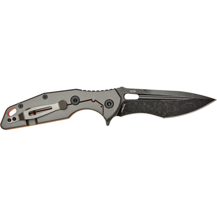 Ніж Skif Defender II Чорний Stonewash Помаранчевий 423SEBOR 