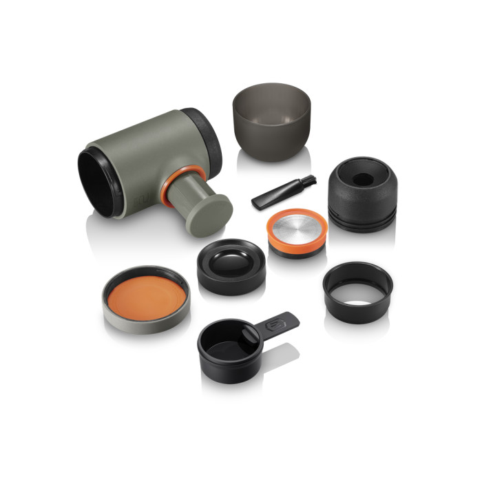 Портативна еспресо-кавоварка Wacaco Minipresso GR2, механічна, для меленої кави 