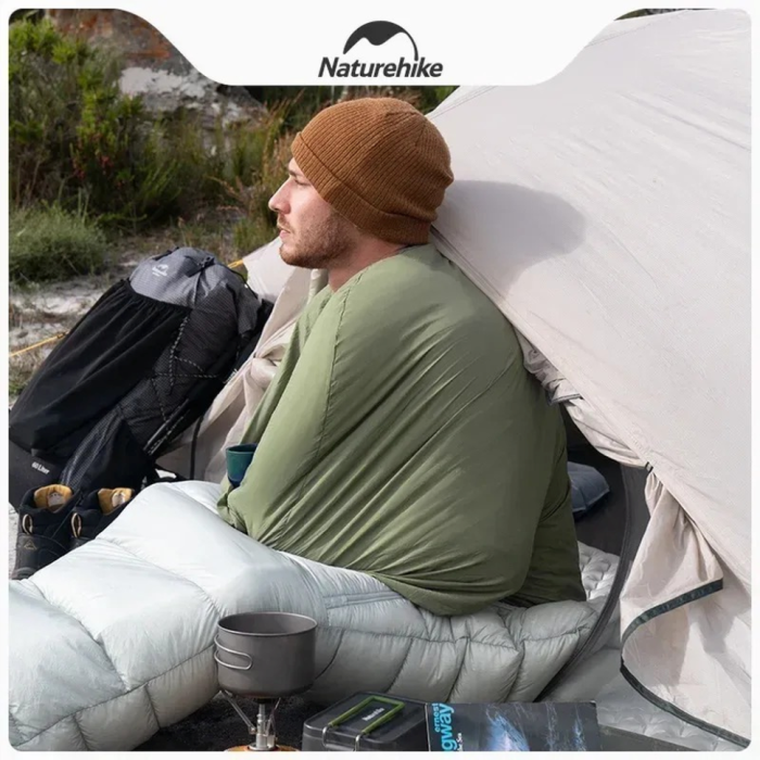 Підкладка для спального мішка Naturehike CNH22SD016, нейлон, зелена 
