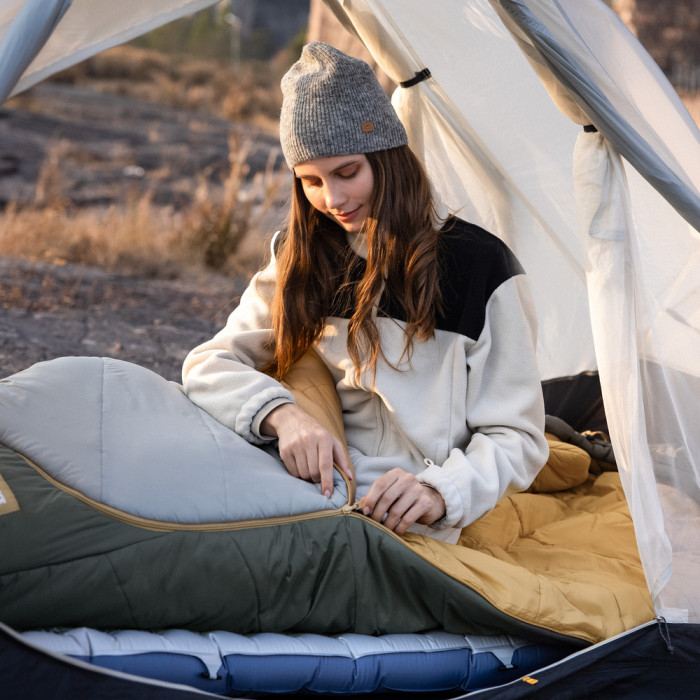 Спальник Naturehike Pro MG270 CNK2550WS044, p-p XL, зелений