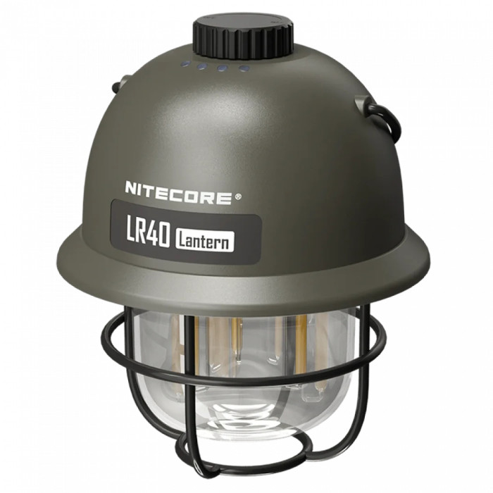 2в1 - Ліхтар кемпінговий + Power Bank Nitecore LR40 (100 люмен, USB Type-C), білий 