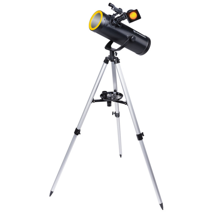 Телескоп Bresser Solarix 114/500 AZ Carbon з сонячним фільтром і адаптером для смартфона (4614505/13692) (924845)