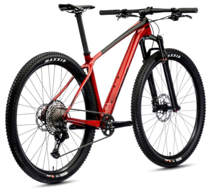 Велосипед Merida 2021 big.nine xt m(17) black/x'mas red 