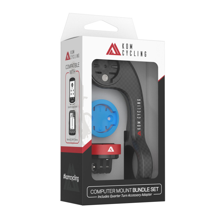 Комплект кріплень універсальний для гаджетів на велосипед KOM Cycling CM06CK, карбон 