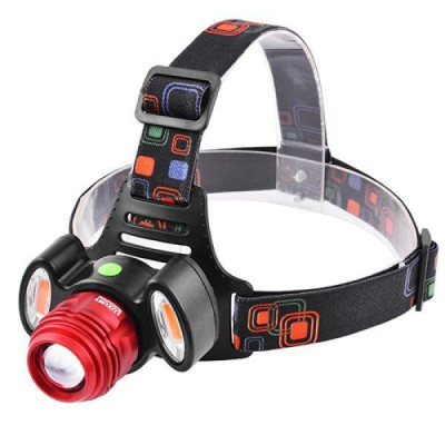 Ліхтар налобний+велофара Police 12v 3117-T6 + 2cob(red)