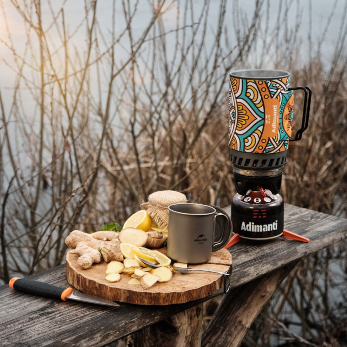 Кружка титанова з ручкою 450 мл Naturehike NH20CJ005 