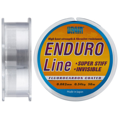 Волосінь Brain Enduro 50 m 0,082 mm # 0.25, 0.54 kg, 1.2 lb,smoke