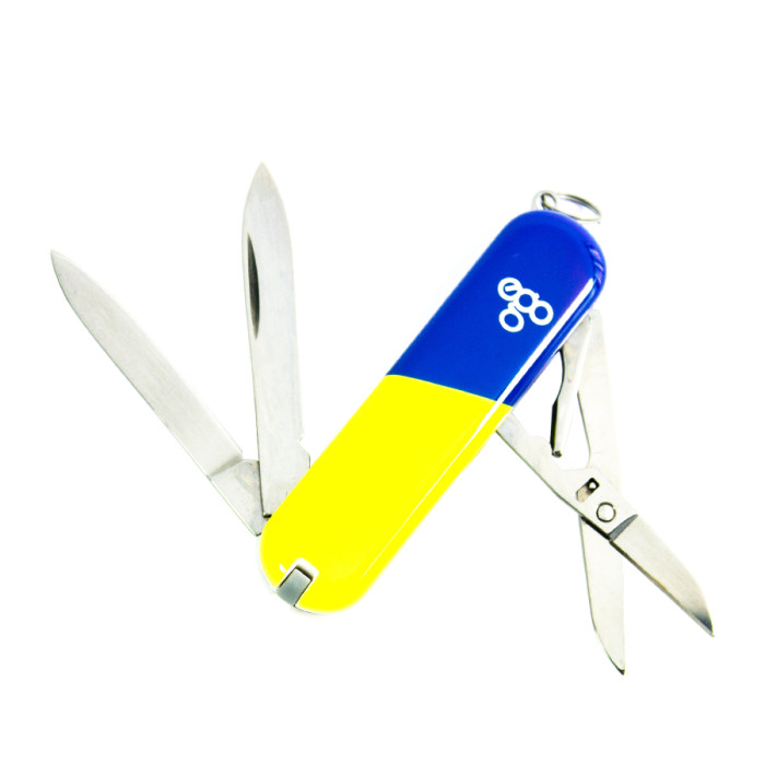 Ніж Ego A03 брелок, синьожовтий 