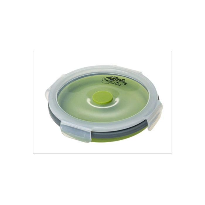 Контейнер Tribe складаний силіконовий 800мл з кришкою защіпкою T-FJ-0003 olive 