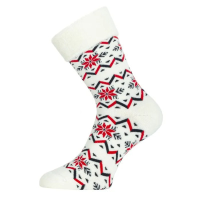 Термошкарпетки трекінг Lasting HMN 003 - M - білий/червоний