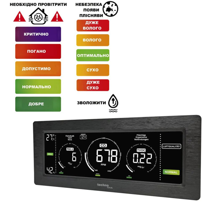 Метеостанція Technoline WL1035 Black (WL1035) 