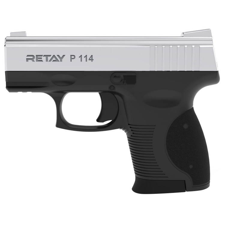 Пістолет стартовий Retay P114 9мм nickel (T210333N) 