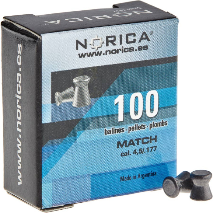 Кулі пневматичні Norica Match 4,5 мм 100 шт /уп 0,48 г 