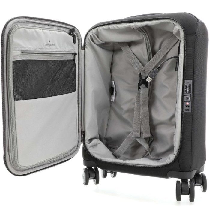 Чемодан на 4 колесах Victorinox Connex Ss/Black S Global 28 л (Vt605647) 