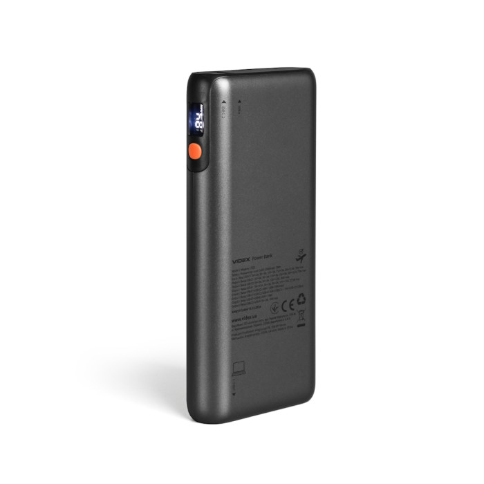 Повербанк 20000mAh VIDEX VPB-202C-G 75W Black 