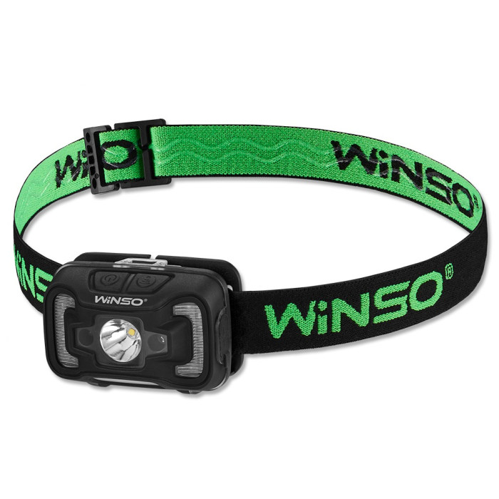 Ліхтар налобний Winso 300Lm, 5W CREE XTE + COB, 1800mAh, Sensor White/Red