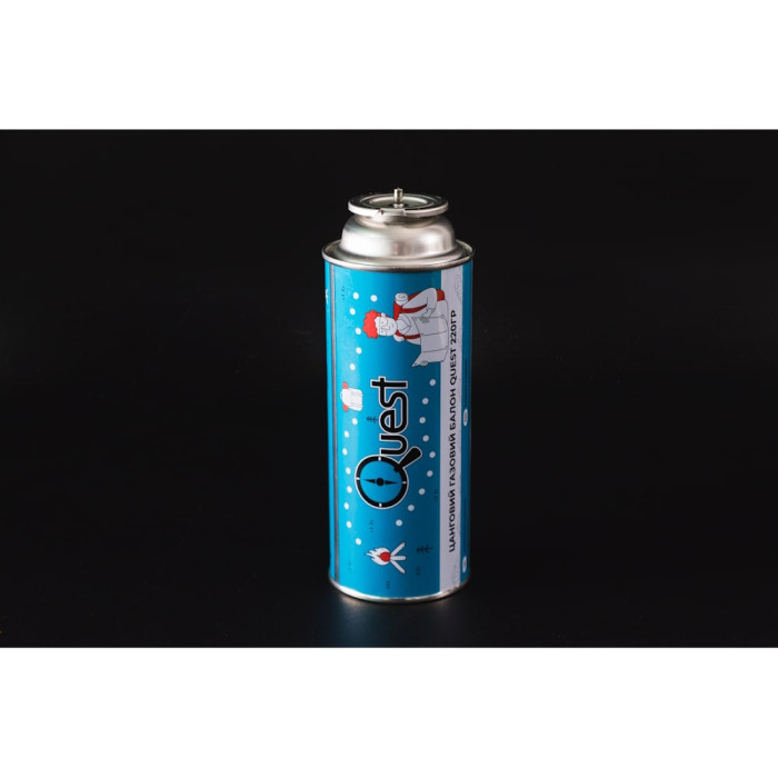 Набір Газовий пальник BRS-99 + Газовий балон цанговий бутановий Quest, 220гр 