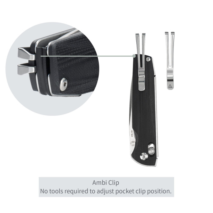 Ніж складаний SRM Terrier 258L-GB, чорний 