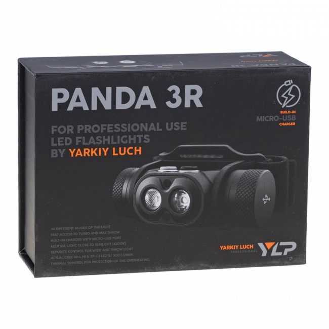 Налобний ліхтар яскравий промінь YLP YLP PANDA 3R 