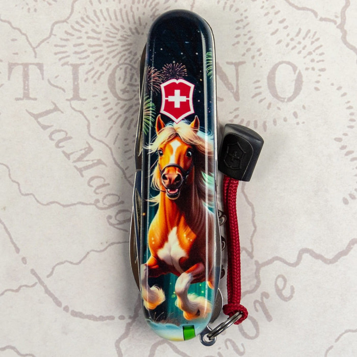 Складаний ніж Victorinox CLIMBER ZODIAC Кінь-переможець 1.3703.3.Z5300pk 