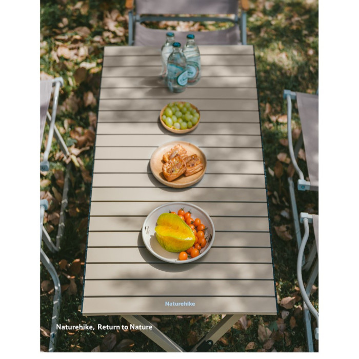 Складаний стіл Naturehike Star Jane T01 CNK2550JJ018, 119х60 см, вуглецева сталь, бежевий 