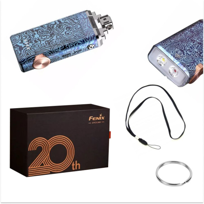 Ліхтар Fenix APEX 20 Flow Blue (XP-L HI V2 + XQ-E Red, ANSI 760 lm, Li-Po) 