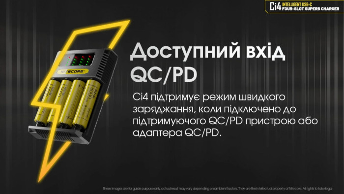 Зарядний пристрій Nitecore Ci4 (4 канали) 