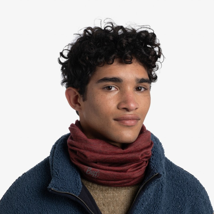 Шарф-труба Buff Lightweight Merino Wool Multistripes Mars Red 