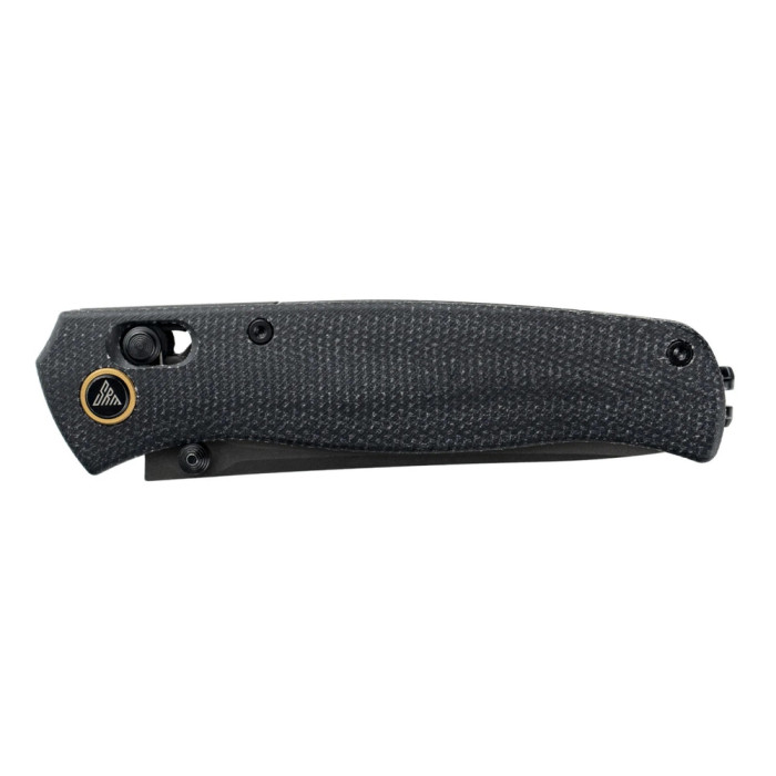 Ніж складаний туристичний SRM Medal (8,2 см) 140Cr / Micarta, чорний