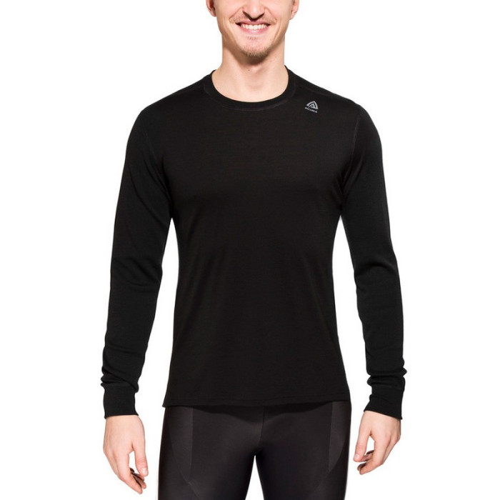 Термофутболка Aclima LightWool Shirt Crew Neck Man JetBlack, M 