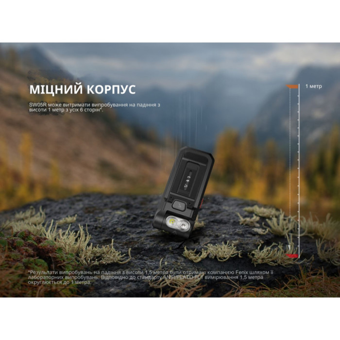 Ліхтар ручний Fenix SW05R-RED LED чорний (вітринний зразок / пошкоджена упаковка) 