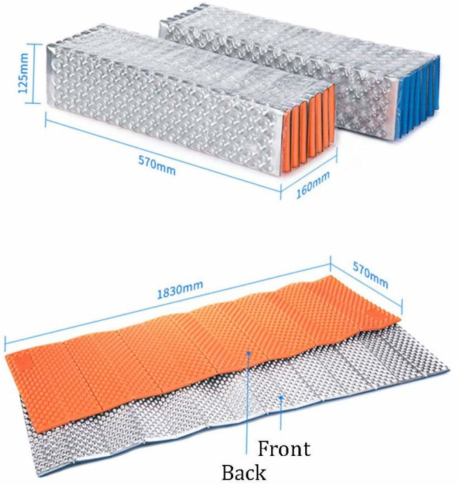 Килимок Naturehike IXPE 18 мм (складний) (NH18D001-С), синій 