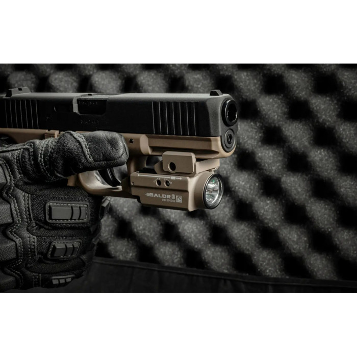 Ліхтар з ЛЦВ Olight Baldr S Green Laser Flat Dark Earth 