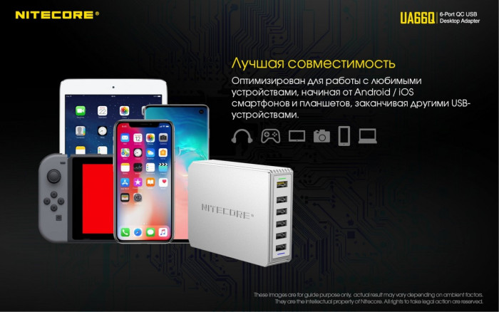 Зарядний пристрій Nitecore UA66Q 