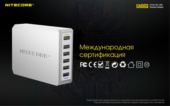 Зарядний пристрій Nitecore UA66Q 