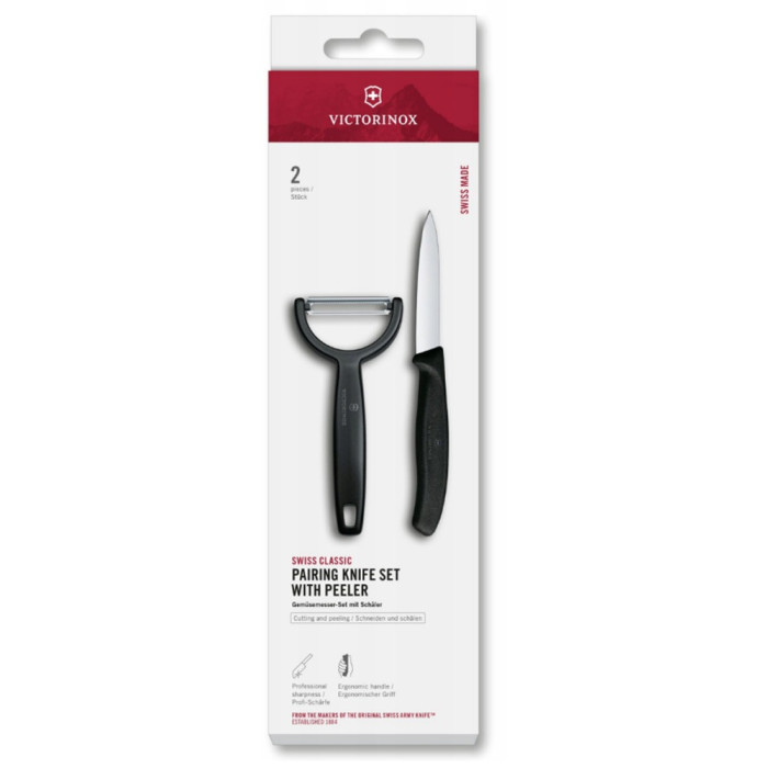 Набір для чищення овочів Victorinox Swiss Classic 2шт чорн 6.7113.22 
