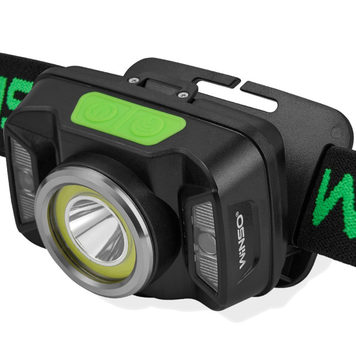 Ліхтар налобний Winso 330Lm, 5W CREE XTE + COB, 1800mAh, Sensor White/Red 