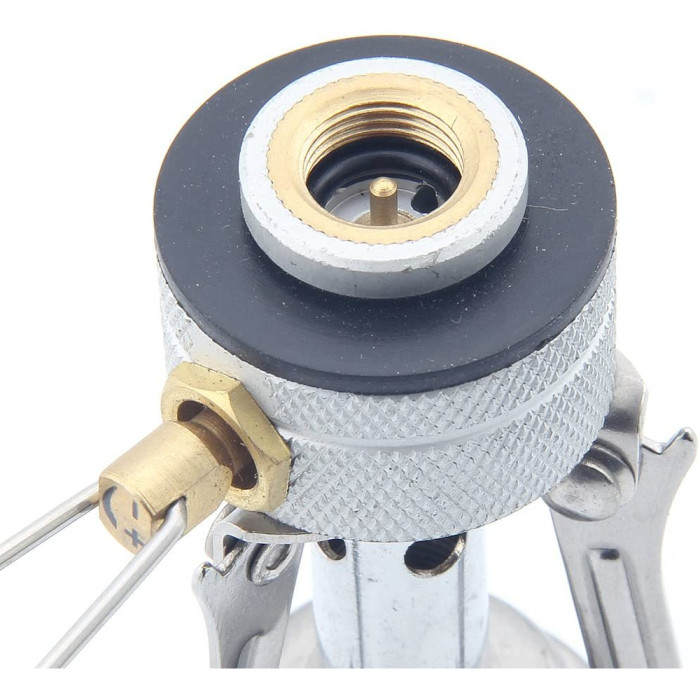 Набір Газовий пальник BRS-1 складний + Газовий балон різьбовий бутановий Quest, 450гр 