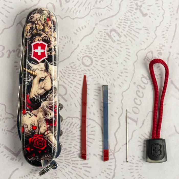 Складаний ніж Victorinox CLIMBER ZODIAC Чарівний єдиноріг 1.3703.7.Z5240pk 