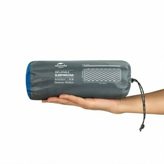 Килимок Надувний Naturehike FC - 10 NH19Z032-P, 65 мм, помаранчевий (6927595734278) 