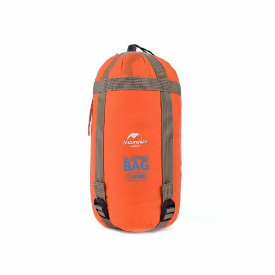 Спальник надлегкий Naturehike Ultra light LW 180 NH15S003-D, (20°C), p-p M, помаранчевий, лівий 